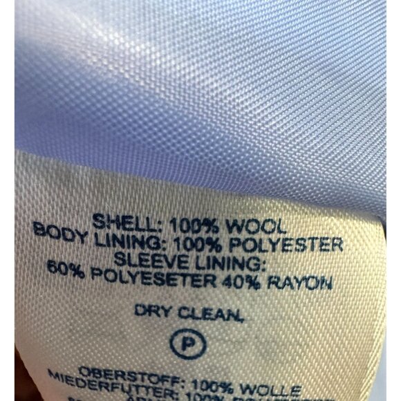 Lands End Womens Wool Blend Coat 14P Gray Long Sleeve Button-Up Outerwear - Picture 3 of 13